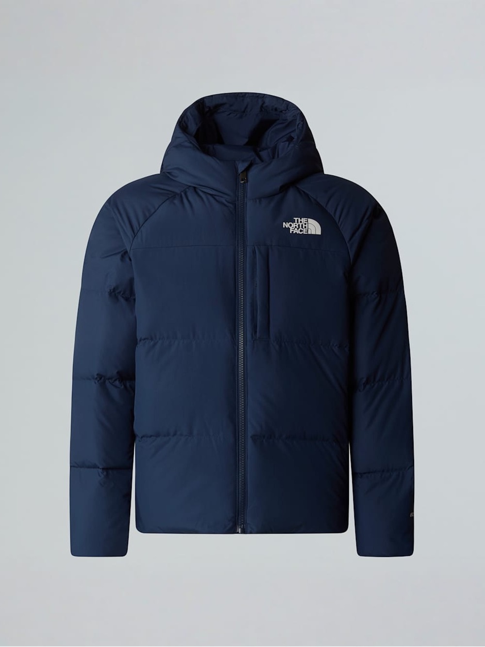 The North Face Dark Blue Hooded Puffer Jacket